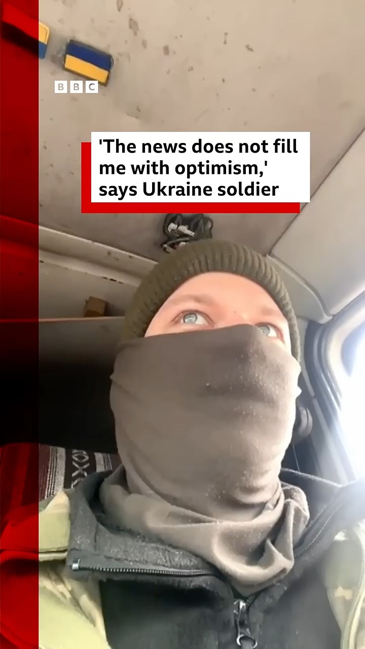 Ukraine soldier Dmytro has been fighting in Donetsk for more than a year. #Ukraine #BBCNews