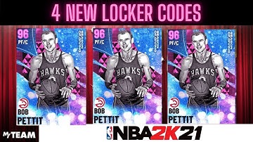 4 *NEW* LOCKER CODES CHANCE AT PINK DIAMOND BOB PETTIT NBA 2K21 MYTEAM LOCKER CODES