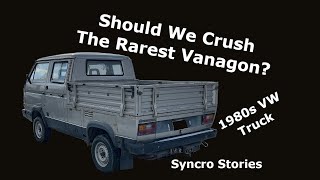 Should We Crush The Rarest Vanagon? Tristar Syncro Doka Rescue