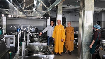 Bếp từ công nghiệp | Bếp điện từ công nghiệp Việt Hàn lắp đặt tại chùa Ba Vàng #shorts