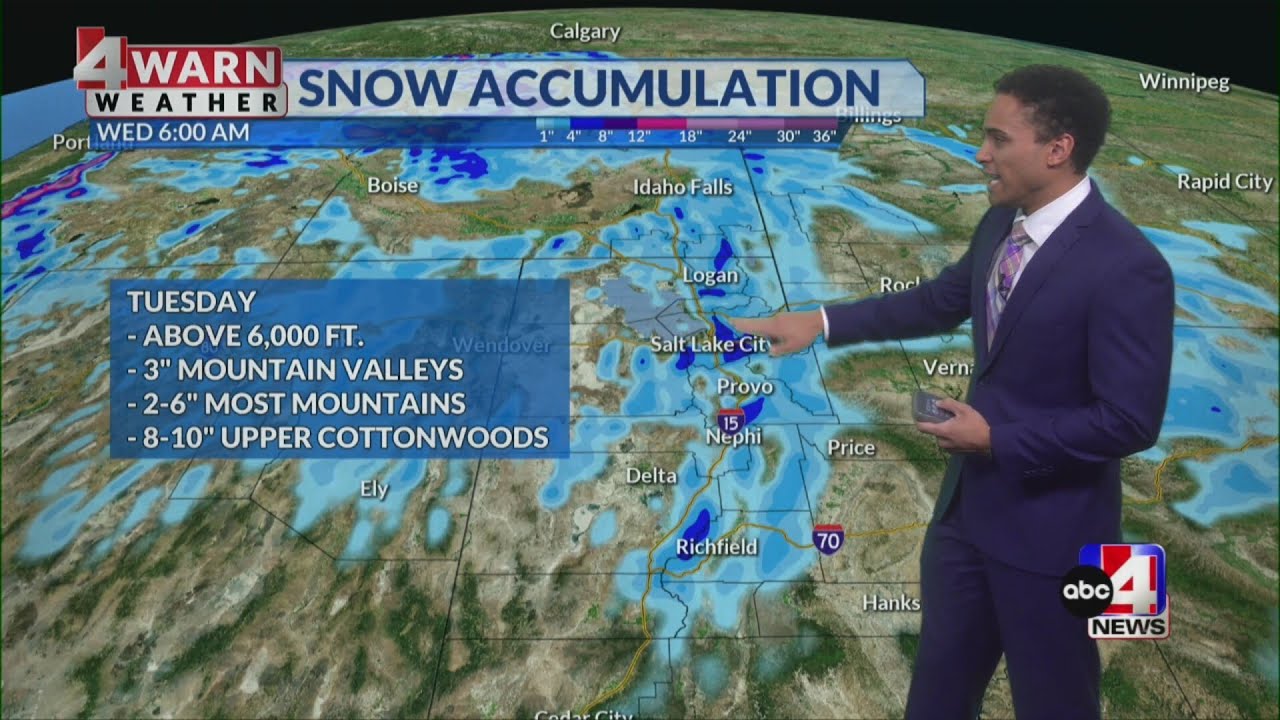 Temperatures warm up before colder Tuesday - YouTube