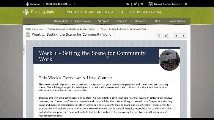 UNST 421: Social Justice in K-12 Settings Course T...