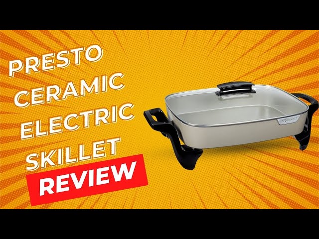 Presto 16 Electric Ceramic Skillet with Glass Cover - 06856