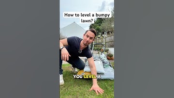 How to level a bumpy lawn #garden #gardening