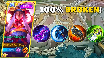 SUPER 100% BROKEN DAMAGE FOR FREYA NEW HACK BUILD!!! | FREYA BEST BUILD 2023 | MUST WATCH | MLBB