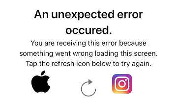 How to fix an unexpected error occurred Instagram iPhone
