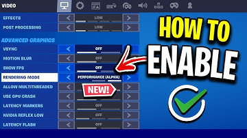 How to Turn On NEW Performance Mode in Fortnite (Boost FPS)