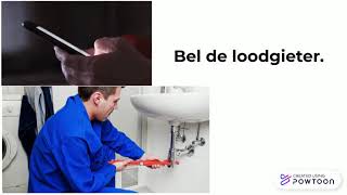 Bel een vakman. Problemen in huis.