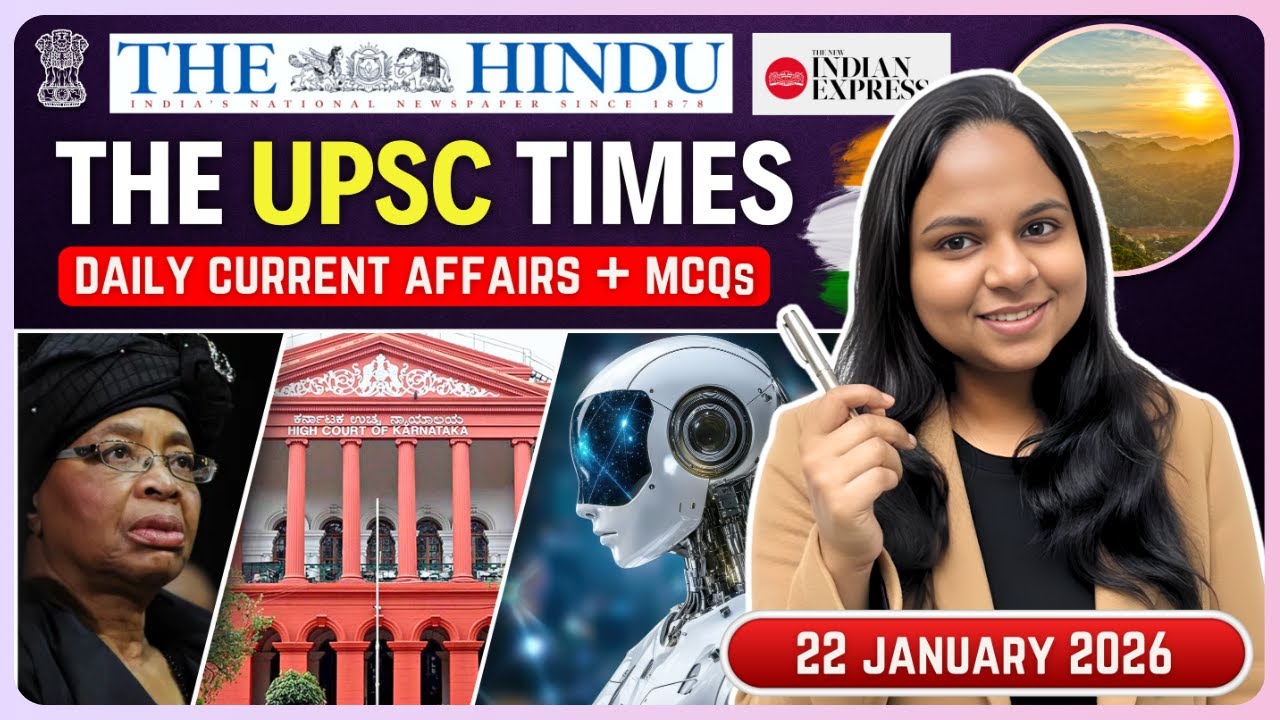 22 january 2026 | The Hindu Analysis | UPSC Current Affairs Today ...