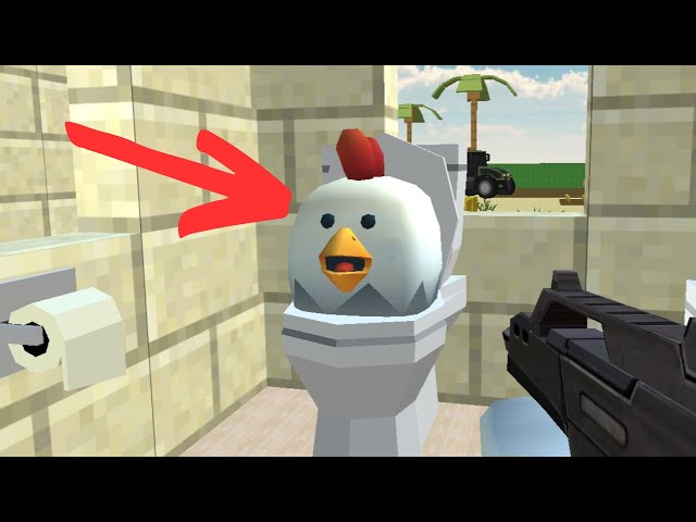 Chicken gun vs chicken gun private server vs rooster Rudy 😂 