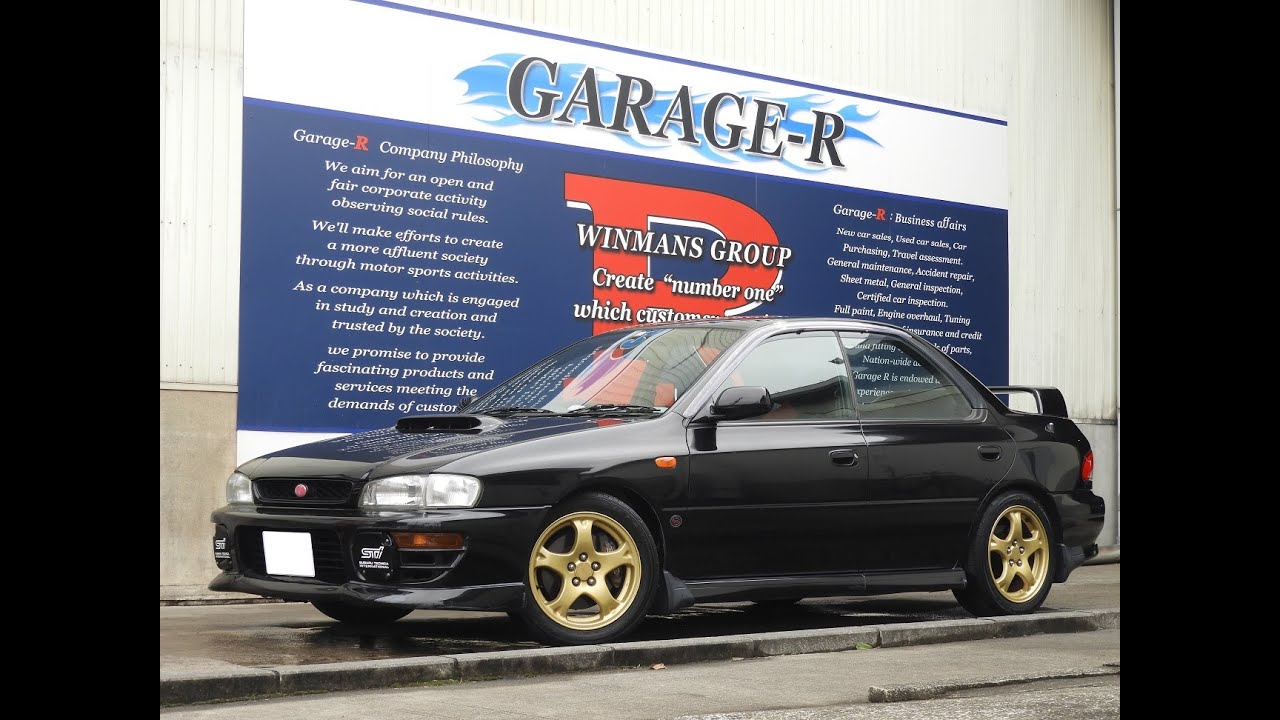 GC8 インプレッサSTI Ver.4 アプライドE型 280馬力 STiサスペンション STiマフラー タイミングベルト交換済み STiタワーバー ETC 追加メーター