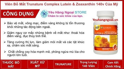 Top 10 thuốc bổ mắt tốt của usa năm 2024
