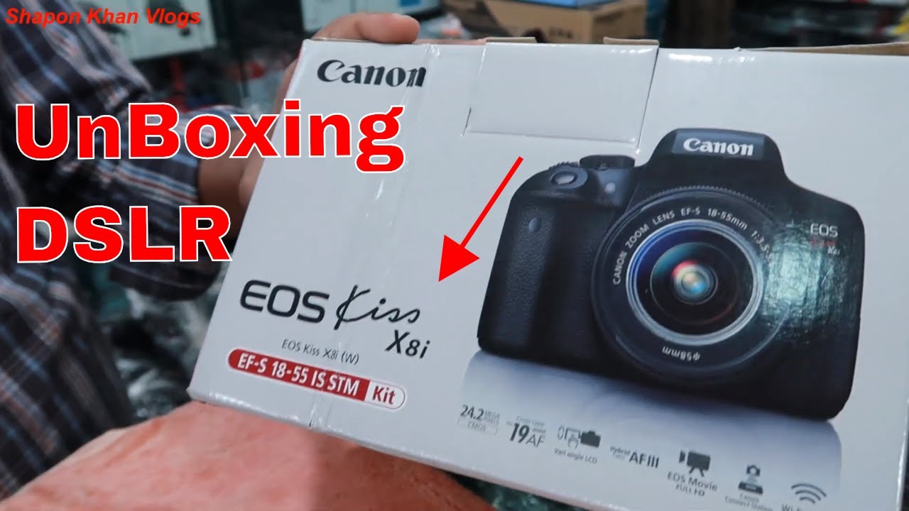 Unboxing Canon Kiss X8i Dslr Camera In Market New Dslr Vlogger Shapon Khan Vlogs Youtube