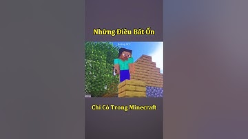 Những Điều Bất Ổn Chỉ Có Ở Game Minecraft 🤣 #shorts