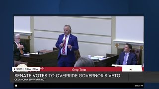 Senate votes to override Governor's veto on Oklahoma Survivors' Act Resimi