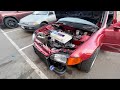 INSANE  Big turbo Honda Civic reaction !!! We are back boy!!!!!(break in tune)