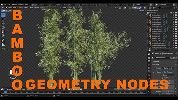 How to model Bamboo Tree in Blender 4.x by Geometry nodes part 2 #blender #tutorial #geometrynodes