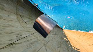 30 TON STEEL SHEET vs MEGA RAMP in BeamNG Drive!