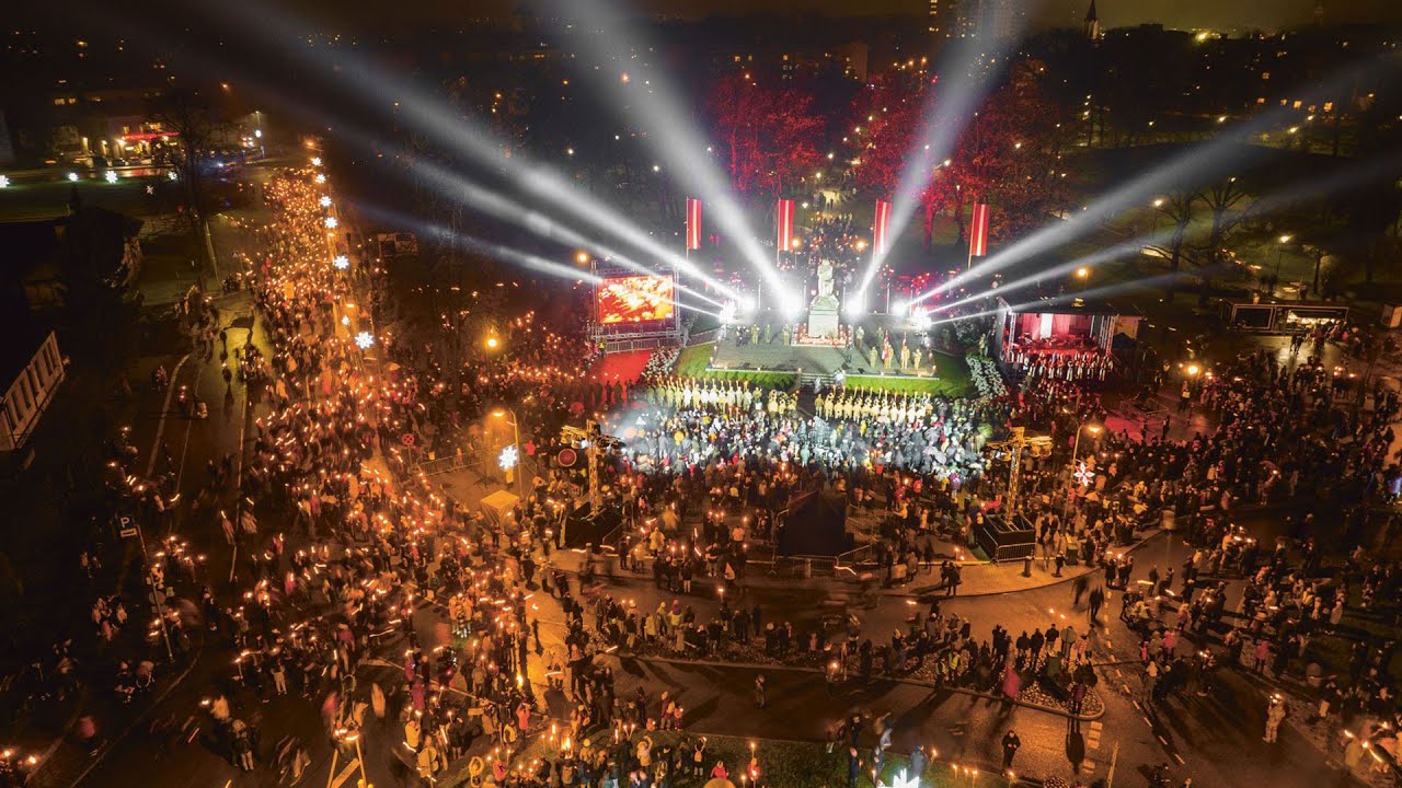 Lāčplēša dienas lāpu gājiens Jelgavā 2024