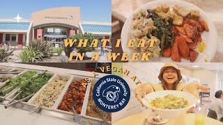 What I eat in a week at CSUMB | Vegan in the dining hall