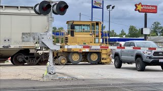 Truck Stuck On RR Crossing, Train At 5 Track Crossing, How Trackmobiles Work In Circleville, Ohio!