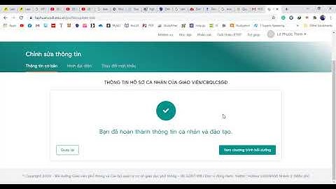 Đăng ký bồi dưỡng thường xuyên online trên taphuan.csdl.edu.vn