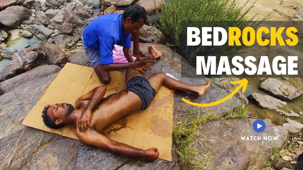 🔱Hogenakkal 🍃Natural Dry 👋💆‍♂️Massage | Oil 🐸❤ASMR Massage | 😴Sleeping 🛏Bed Rocks #asmr #massage