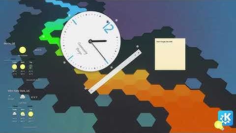 KDE Tip: Long click to modify widgets