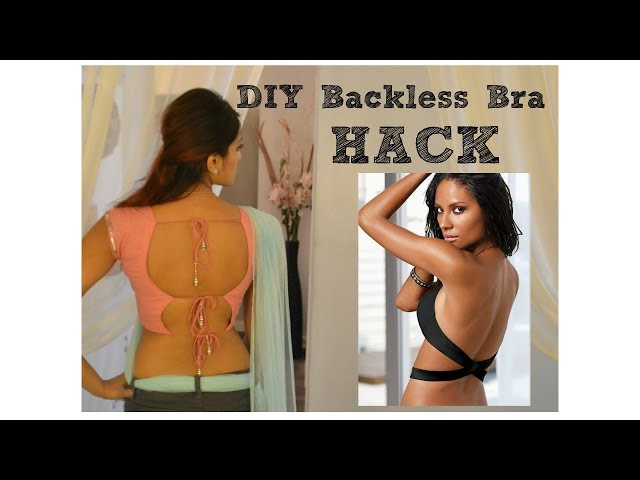 DIY Backless Bra Low Back strapless dress Hack Trick Invisible