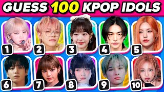 GUESS 100 KPOP IDOLS  Most Popular Idols | Kpop Quiz 2024