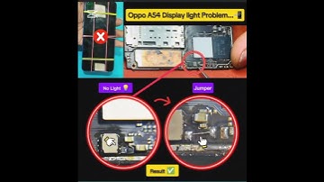 Oppo A54 display light solution 💯 full jumper Digram step by step #foryou #trending