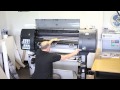 How to load a HP Z6100 designjet printer