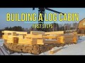 Building a log cabin. First steps