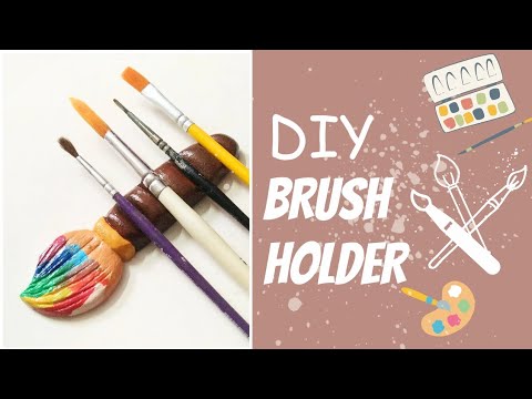 11 Clay paint brush holders ideas