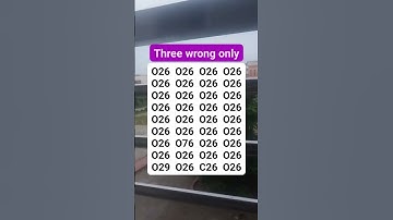 Three wrong only #brainteaser #search #find #shortvideo