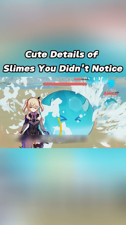 Cute Details of Slimes You Didn't Notice #genshin #genshinimpact #genshintips