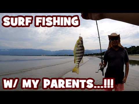 Fishing the SURF w/ my PARENTS in BRAZIL...!!! | BR24-EP1