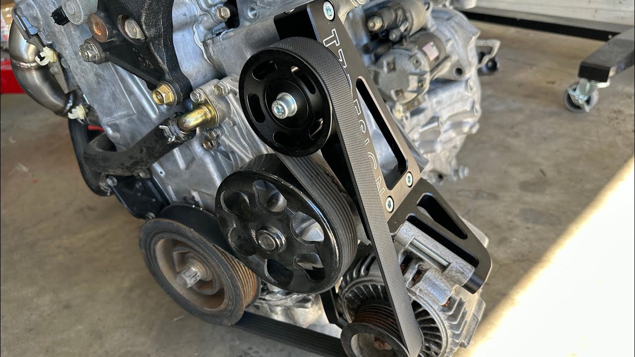 K20 / K24 T7 Designs alternator relocate kit install YouTube