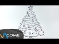 Albero Di Natale Stilizzato Da Colorare Per Bambini