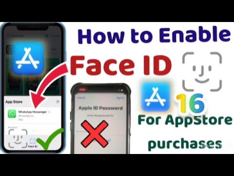 Enable Face ID for AppStore purchase | How to use Face ID to install apps from AppStore