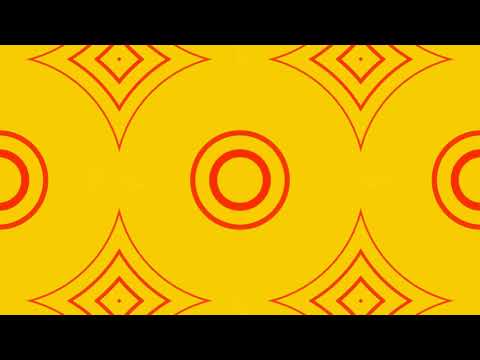 Red on Orange Abstract Glowing Curly Pattern Background VJ Loop Animation in HD