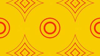Red on Orange Abstract Glowing Curly Pattern Background VJ Loop Animation in HD