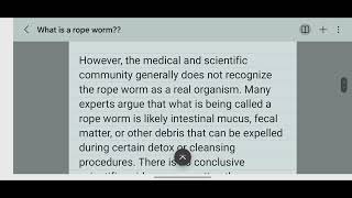 what is rope worm