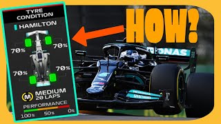 How Formula 1 teams detect the Tyre condition