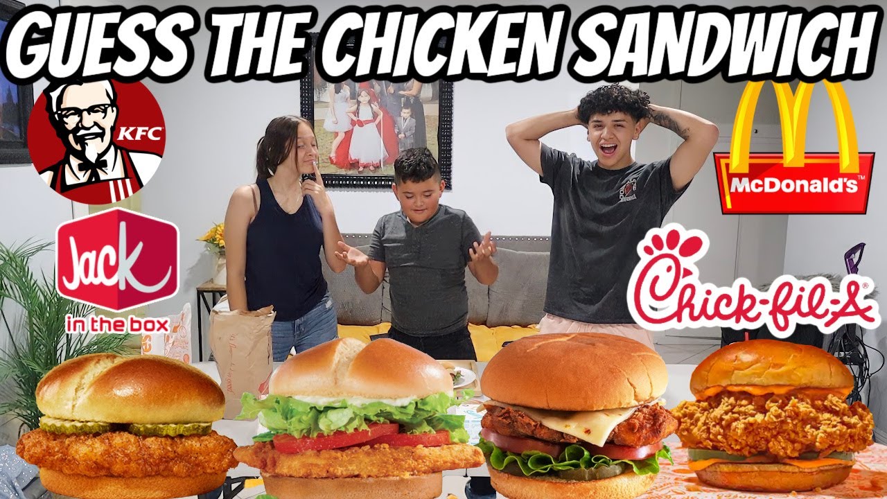 BLIND SPICY CHICKEN SANDWICH CHALLENGE | WHO HAS THE BEST CHICKEN SANDWICH