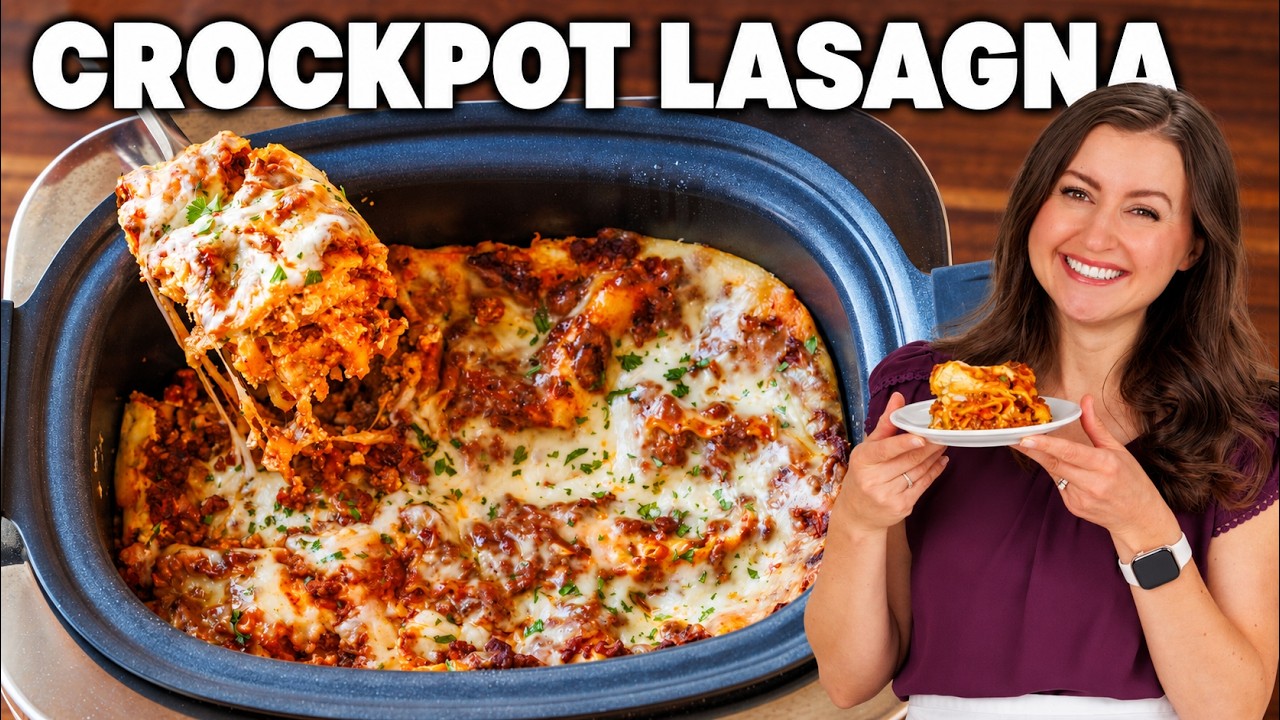 Crockpot Lasagna That Tastes Oven-Baked (Raw Noodles!)