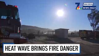 Mon. July 6 | Heat wave brings fire danger to San Diego County | NBC 7 San Diego