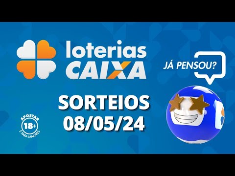 Loterias CAIXA: +Milionária, Quina, Lotofácil e mais 08/05/2024