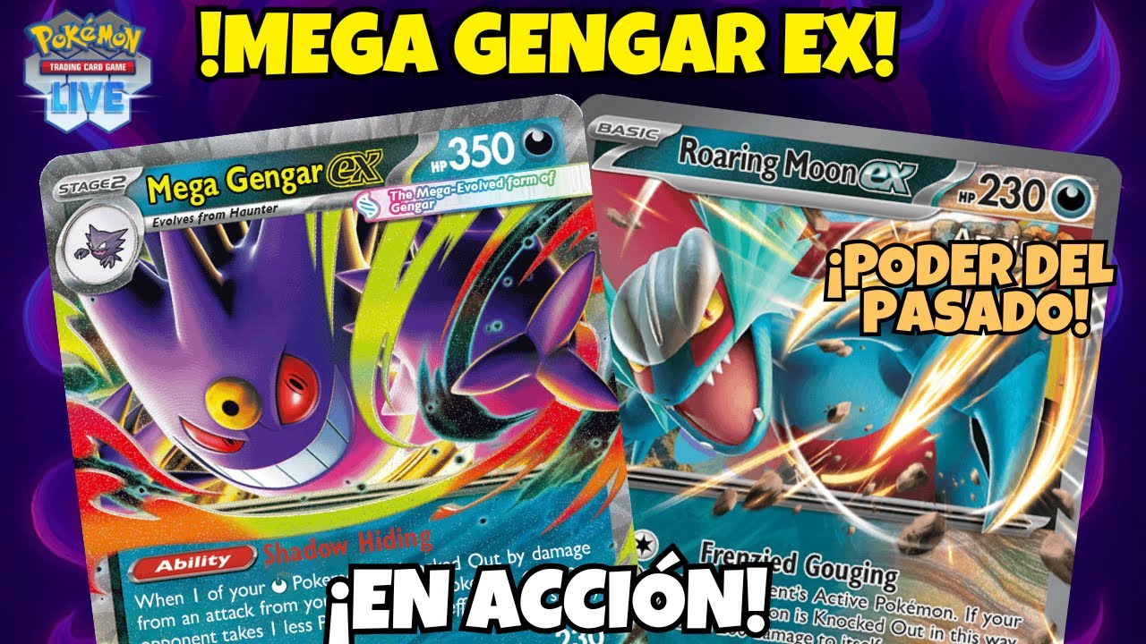 👻 ASÍ SE JUEGA MEGA GENGAR EX DEL PASADO! 👻 CON GORRITO DE GENGAR! [ POKEMON TCG LIVE ] [ STANDARD ]