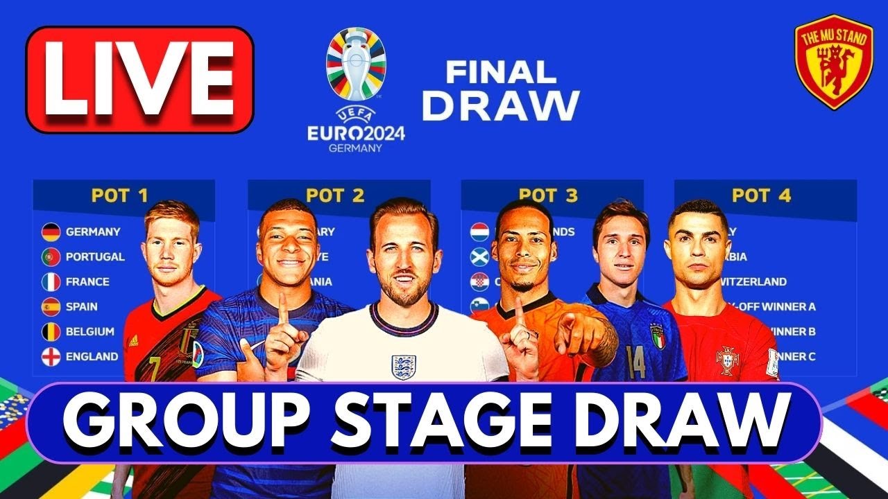 🔴UEFA EURO 2024 DRAW LIVE GROUP STAGE Euro 2024 Draw Results YouTube